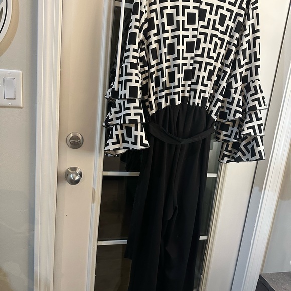 Ashley Stewart black and patterned jumpsuit - Picture 5 of 6